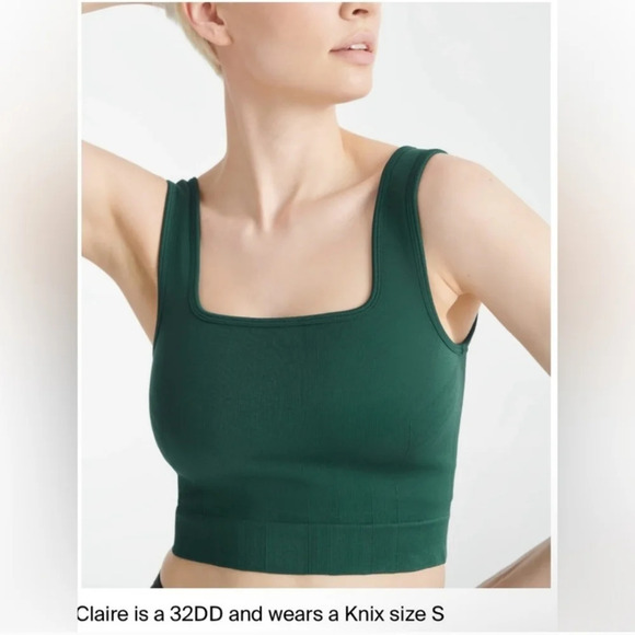 Knix Good to Go Seamless Tank in Green Small (Fits 32A-D) - Picture 8 of 16